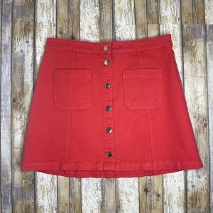 $5 SALE H&M Pink Denim Skirt Women’s 12